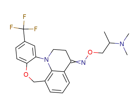 11-trifluoromethyl-1,2-dihydro-7H-benzo[2,3][1,4]oxazepino[6,5,4-ij]quinolin-3-one O-(2-dimethylamino-propyl)-oxime