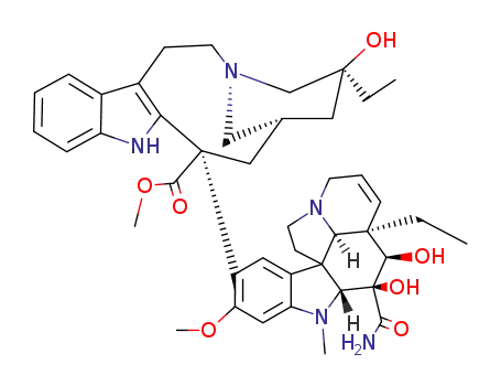 Molecular Structure of 53643-48-4 (DESACETYLVINBLASTINEAMIDE)