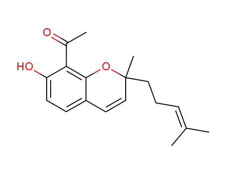1-(7-hydroxy-2-methyl-2-(4-methylpent-3-en-1-yl)-2H-chromen-8-yl)ethan-1-one