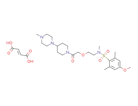 4-methoxy-N,2,6-trimethyl-N-[2-[2-[4-(4-methyl-1-piperazinyl)-1-piperidinyl]-2-oxoethoxy]ethyl]benzenesulfonamide fumarate