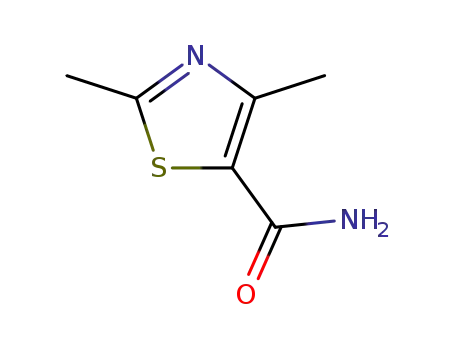 Molecular Structure of 66806-33-5 (2,4-DIMETHYL-THIAZOLE-5-CARBOXYLIC ACID AMIDE)