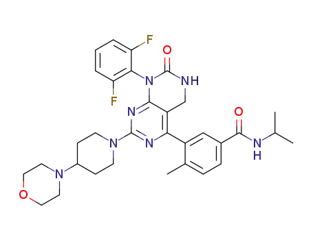 3-{8-(2,6-difluorophenyl)-2-[4-(4-morpholinyl)-1-piperidinyl]-7-oxo-5,6,7,8-tetrahydropyrimido[4,5-d]pyrimidin-4-yl}-4-methyl-N-(1-methylethyl)benzamide