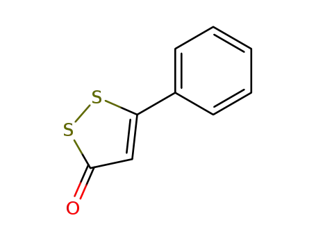 Molecular Structure of 827-42-9 (5-Phenyl-3H-1,2-dithiol-3-one)