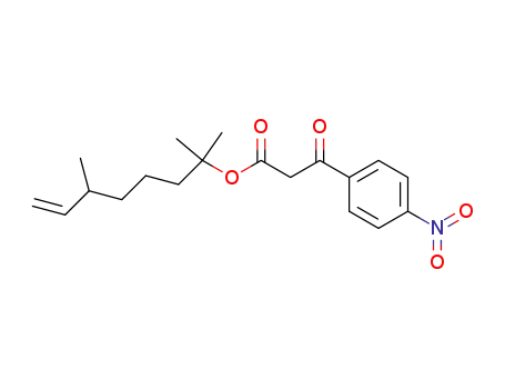 2,6-dimethyl-7-octen-2-yl 3-(4-nitrophenyl)-3-oxo-propionate