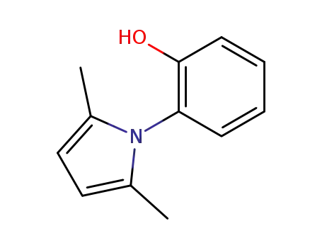 Molecular Structure of 32570-18-6 (Phenol, 2-(2,5-dimethyl-1H-pyrrol-1-yl)-)