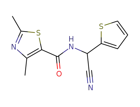 2-(2,4-dimethylthiazole-5-carboxamido)-2-(2-thienyl)acetonitrile
