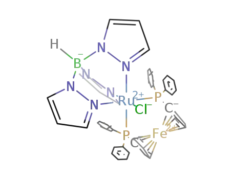 [RuCl(1,1'-bis(diphenylphosphino)ferrocene)(HB(C3H3N2)3)]