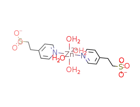 tetraaquabis[2-(4-pyridyl)ethanesulfonato-N]zinc(II)