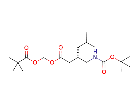 (S)-3-(tert-butoxycarbonylamino-methyl)-5-methyl-hexanoic acid 2,2-dimethyl-propionyloxymethyl ester