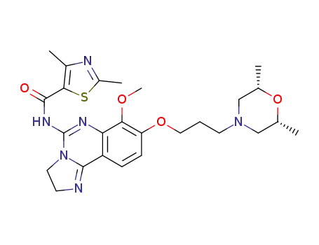 N-(8-{3-[(2R,6S)-2,6-dimethylmorpholin-4-yl]propoxyl}-7-methoxy-2,3-dihydroimidazo[1,2-c]quinazolin-5-yl)-2,4-dimethyl-1,3-thiazole-5-carboxamide