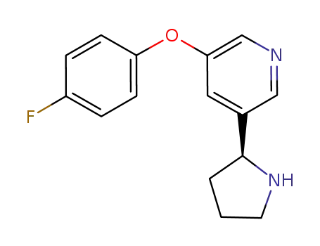 3-(4-fluoro-phenoxy)-5-(S)-pyrrolidin-2-yl-pyridine