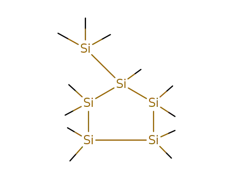 Molecular Structure of 23118-85-6 (Cyclopentasilane, nonamethyl(trimethylsilyl)-)