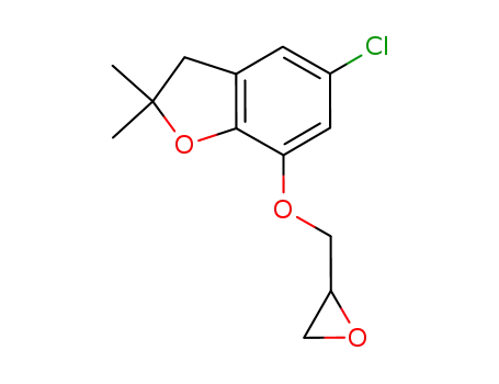 2,3-dihydro-2,2-dimethyl-5-chloro-7-(oxiranyl-methoxy)-benzofuran