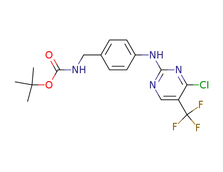 tert-butyl 4-((4-chloro-5-(trifluoromethyl)pyrimidin-2-yl)amino)benzylcarbamate