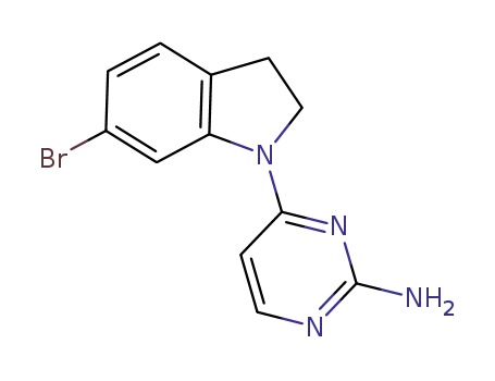 4-(6-bromoindolin-1-yl)pyrimidin-2-amine