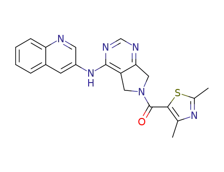 (2,4-dimethyl-thiazol-5-yl)-[4-(quinolin-3-ylamino)-5,7-dihydro-pyrrolo[3,4-d]pyrimidin-6-yl]-methanone