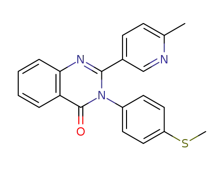 2-(6-methylpyridin-3-yl)-3-(4-(methylthio)phenyl)quinazolin-4(3H)-one