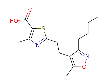 2-[2-(3-butyl-5-methyl-isoxazol-4-yl)-ethyl]-4-methyl-thiazole-5-carboxylic acid