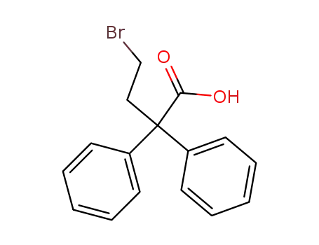 Molecular Structure of 37742-98-6 (4-Bromo-2,2-diphenylbutyric acid)