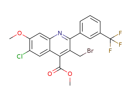 methyl 3-(bromomethyl)-6-chloro-7-(methyloxy)-2-[3-(trifluoromethyl)phenyl]-4-quinolinecarboxylate