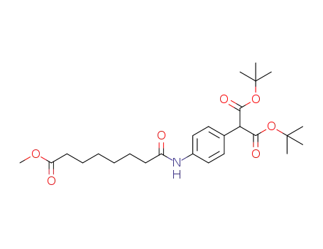 di-tert-butyl 2-(4-(8-methoxy-8-oxooctanamido)phenyl)malonate
