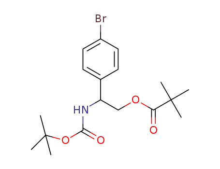 2-(4-bromophenyl)-2-tert-butoxycarbonylaminoethyl pivalate