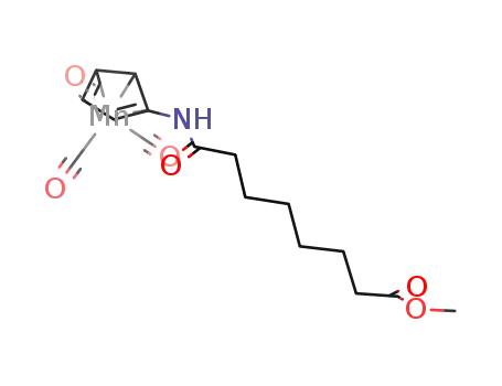 tricarbonyl{methyl 8-[(η5-cyclopentadienyl)amino]-8-oxooctanoate}manganese