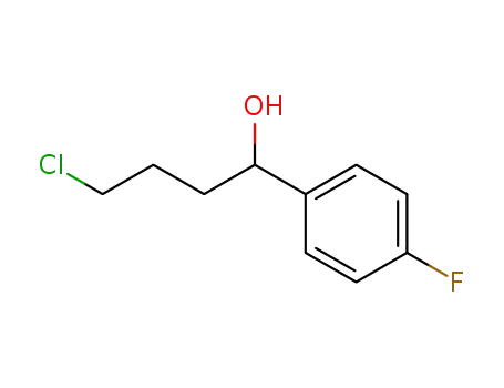 Molecular Structure of 51787-87-2 (alpha-(3-chloropropyl)-4-fluorobenzyl alcohol)