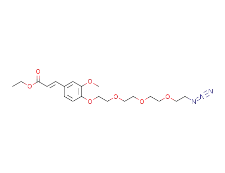 (E)-3-(4-(2-(2-(2-(2-azidoethoxy)ethoxy)ethoxy)ethoxy)-3-methoxyphenyl)acrylic acid ethyl ester