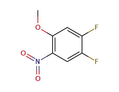 Molecular Structure of 66684-64-8 (3,4-Difluoro-6-Nitroanisole)