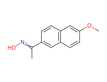 Molecular Structure of 3893-38-7 (1-(6-METHOXY-2-NAPHTHYL)ETHAN-1-ONE OXIME)