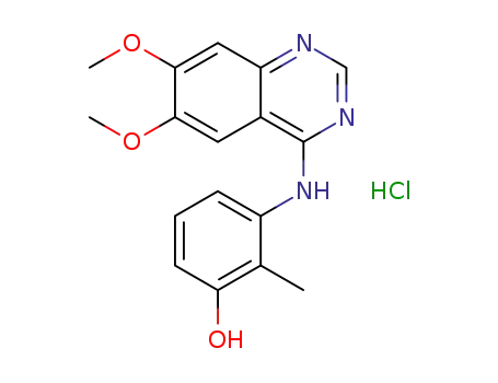 3-((6,7-dimethoxyquinazolin-4-yl)amino)-2-methylphenol hydrochloride