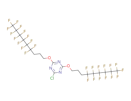 2-chloro-4,6-bis[3-(perfluorohexyl)propyloxy]-1,3,5-triazine