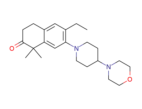 1,1-dimethyl-6-ethyl-7-[4-(morpholin-4-yl)piperidine-1-yl]-3,4-dihydro-2-naphthalenone
