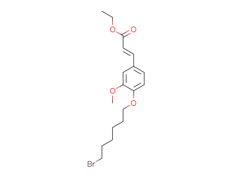 (E)-ethyl 3-(4-((6-bromohexyl)oxy)-3-methoxyphenyl)acrylate