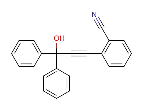 2-(3-hydroxy-3,3-diphenylprop-1-yn-1-yl)benzonitrile