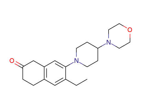 6-ethyl-7-[4-(morpholin-4-yl)piperidin-1-yl]-3,4-dihydro-2-naphthalenone