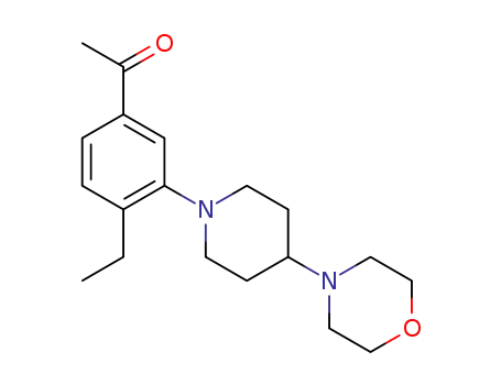 4-acetyl-2-(4-morpholin-4-yl-1-piperidinyl)-1-ethylbenzene
