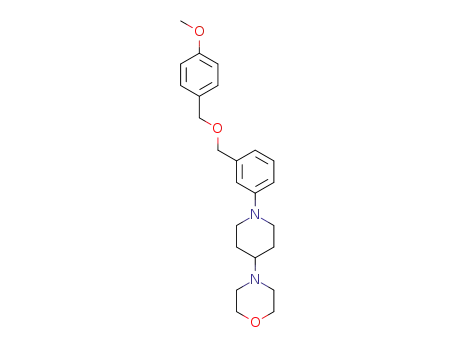 4-[1-(3-{[(4-methoxybenzyl)oxy]methyl}phenyl)piperidin-4-yl]morpholine