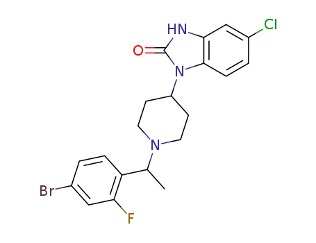 1-(1-(1-(4-bromo-2-fluorophenyl)ethyl)piperidin-4-yl)-5-chloro-1H-benzo[d]imidazol-2(3H)-one