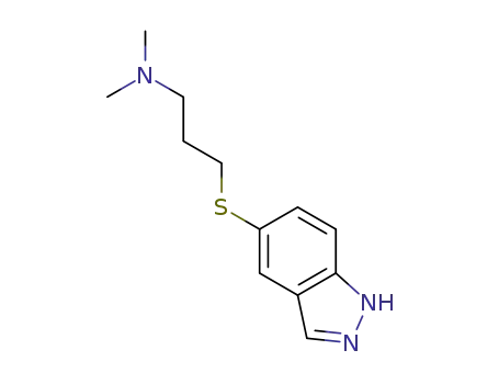 3-((1H-indazol-5-yl)thio)-N,N-dimethylpropan-1-amine