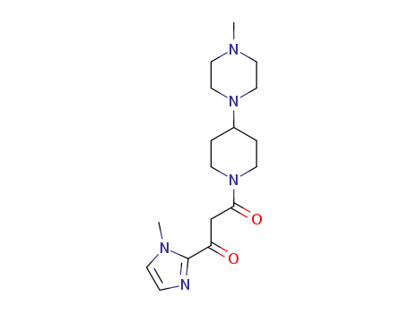 1-(1-methyl-1H-imidazol-2-yl)-3-(4-(4-methylpiperazin-1-yl)piperidin-1-yl)propan-1,3-dione