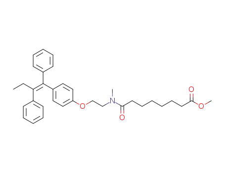 methyl (Z)-8-((2-(4-(1,2-diphenylbut-1-en-1-yl)phenoxy)ethyl)(methyl)amino)-8-oxooctanoate
