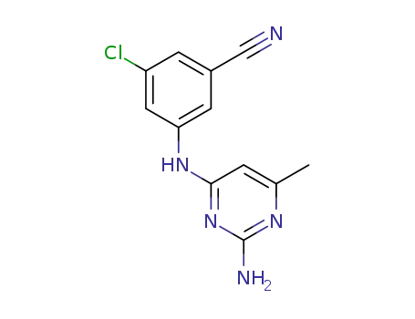 3-((2-amino-6-methylpyrimidin-4-yl)amino)-5-chlorobenzonitrile