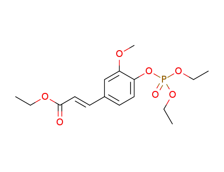 (E)-ethyl 3-(4-((diethoxyphosphoryl)oxy)-3-methoxyphenyl)acrylate