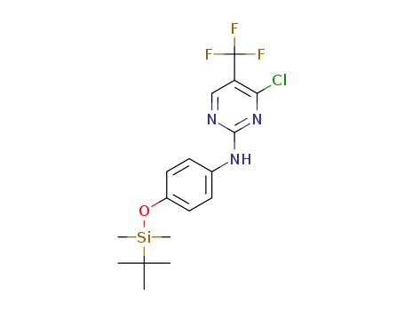 N-(4-((tert-butyldimethylsilyl)oxy)phenyl)-4-chloro-5-(trifluoromethyl)pyrimidin-2-amine