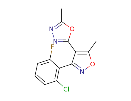 2-[3-(2-chloro-6-fluorophenyl)-5-methyl-1,2-oxazol-4-yl]-5-methyl-1,3,4-oxadiazole