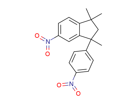 1H-Indene, 2,3-dihydro-1,1,3-trimethyl-5-nitro-3-(4-nitrophenyl)-