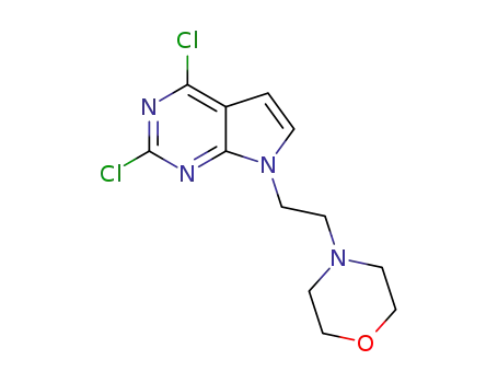 4-(2-(2,4-dichloro-7H-pyrrolo[2,3-d]pyrimidin-7-yl)ethyl)morpholine