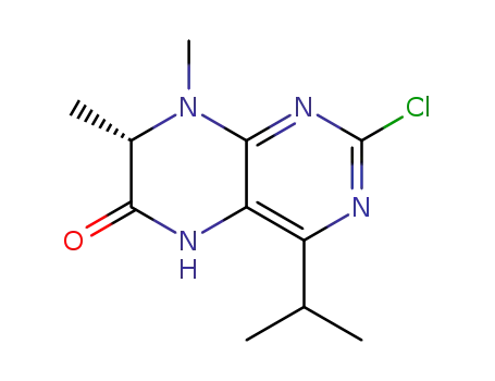 (7S)-2-chloro-4-isopropyl-7,8-dimethyl-7,8-dihydropteridin-6(5H)-one